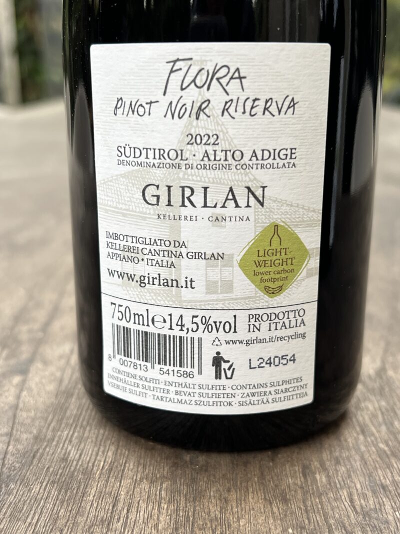 Girlan Flora Pinot Noir Riserva Alto Adige DOC - Afbeelding 2
