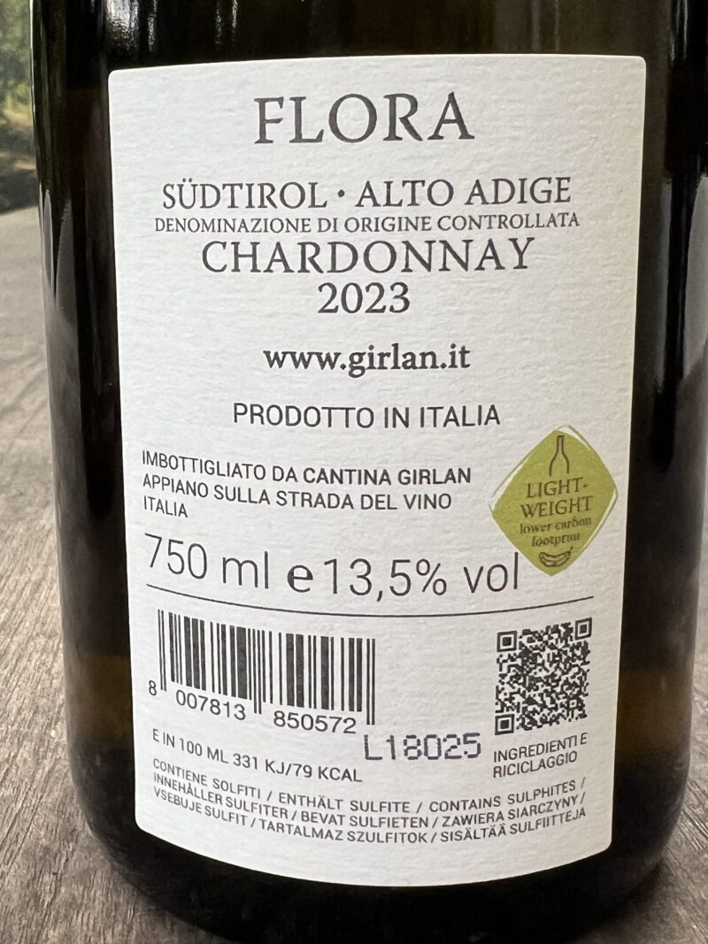 Girlan Flora Chardonnay Alto Adige DOC - Afbeelding 2