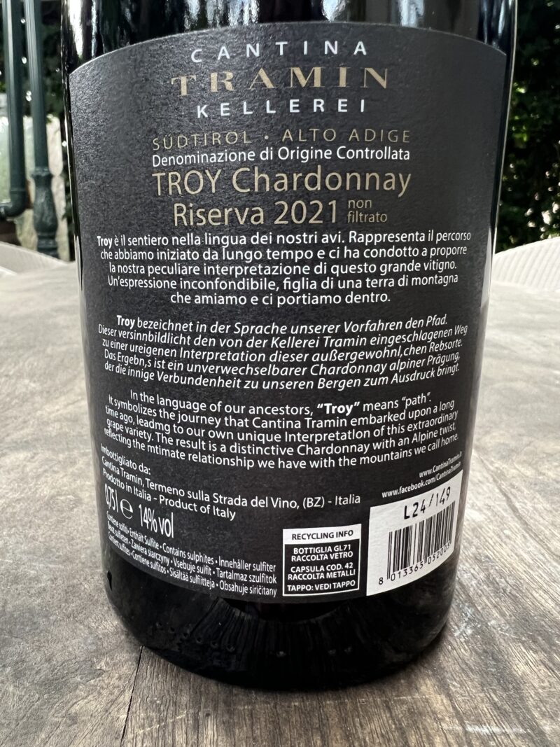 Cantina Tramin Kellerei Selections Stoan Alto Adige DOC (Copy) - Afbeelding 2