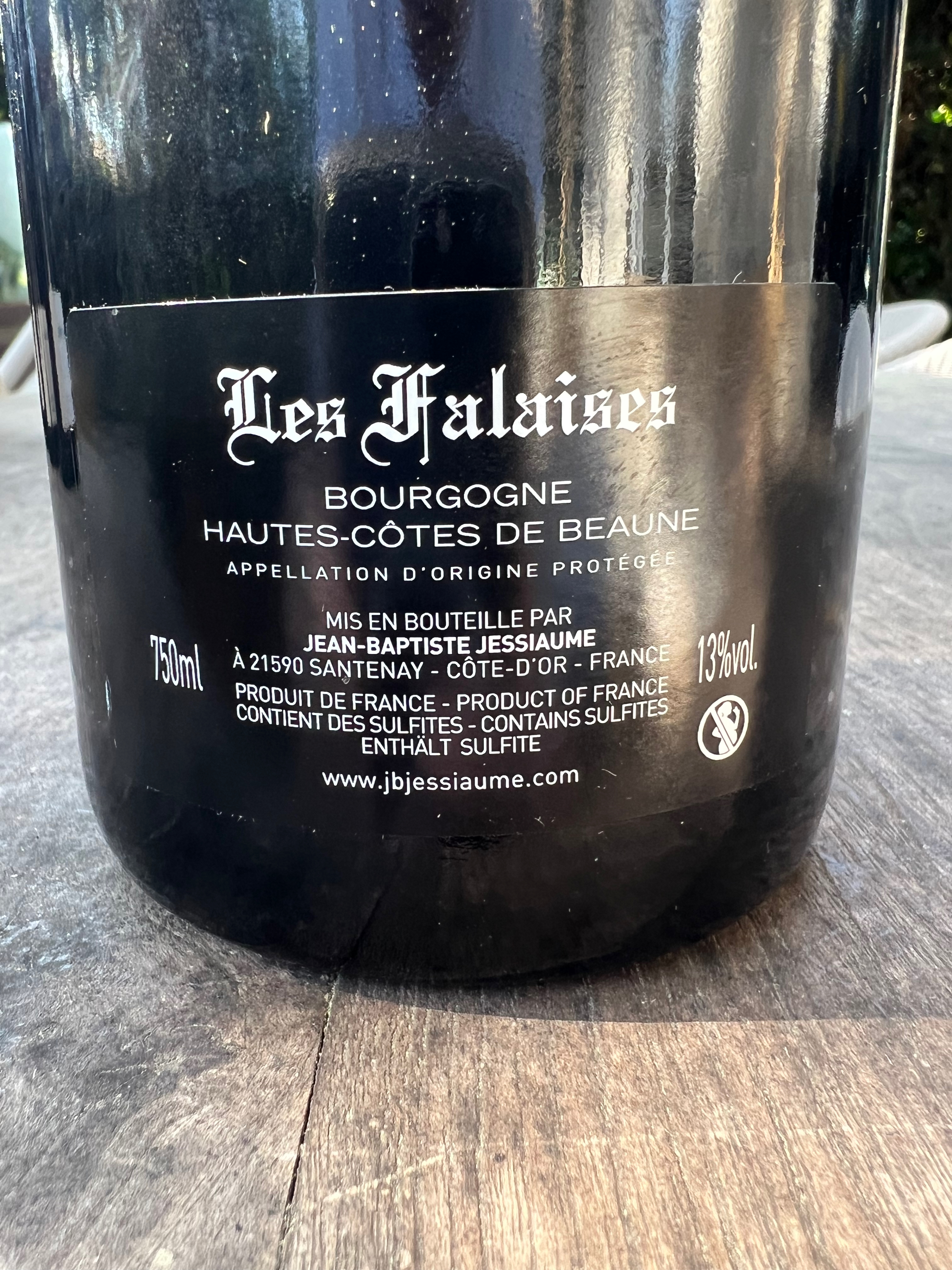 Jean-Baptiste Jessiaume Les Falaises Bourgogne Hautes Côtes de Beaune Blanc - Afbeelding 2