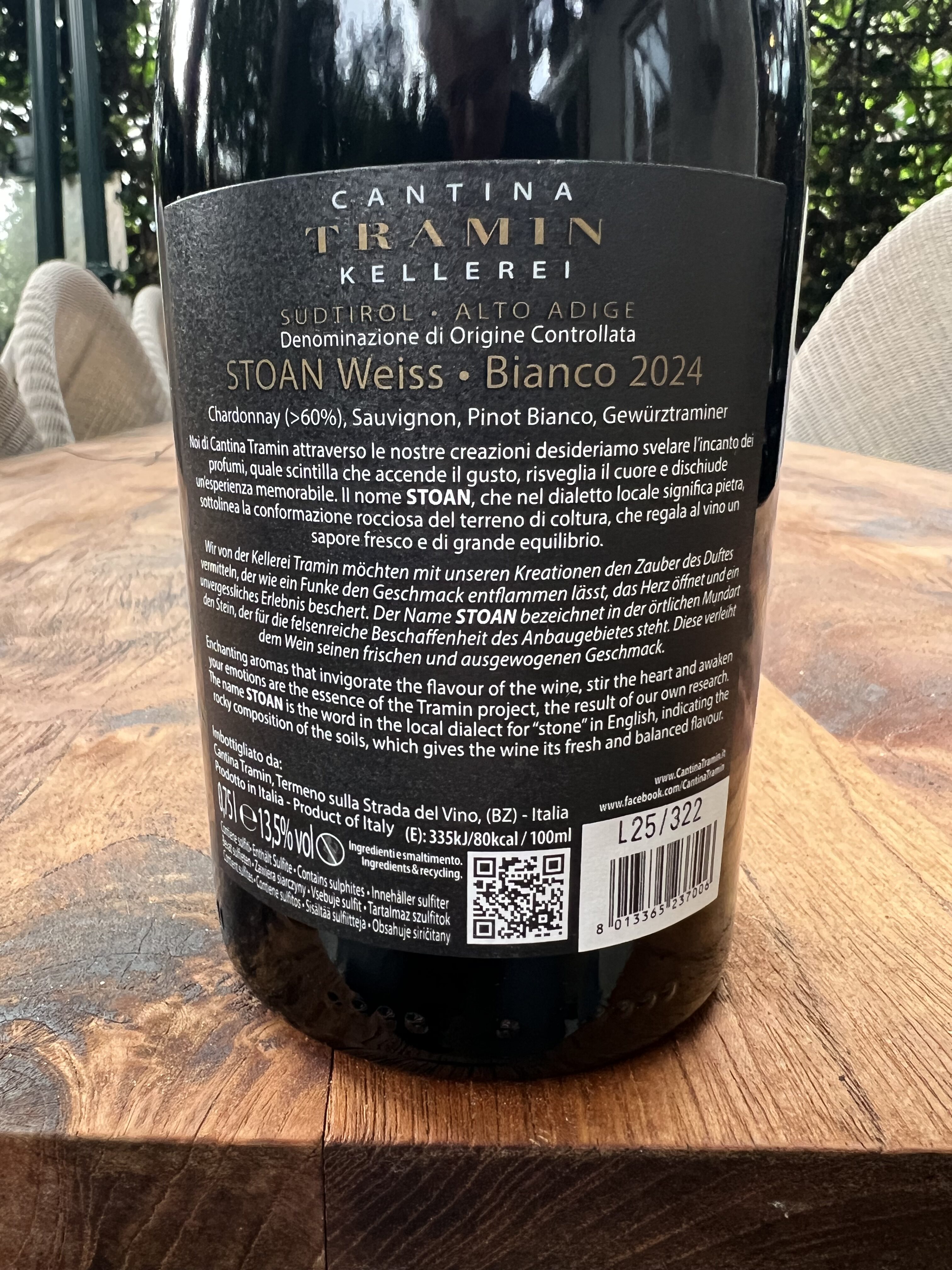 Cantina Tramin Kellerei Selections Stoan Alto Adige DOC - Afbeelding 3