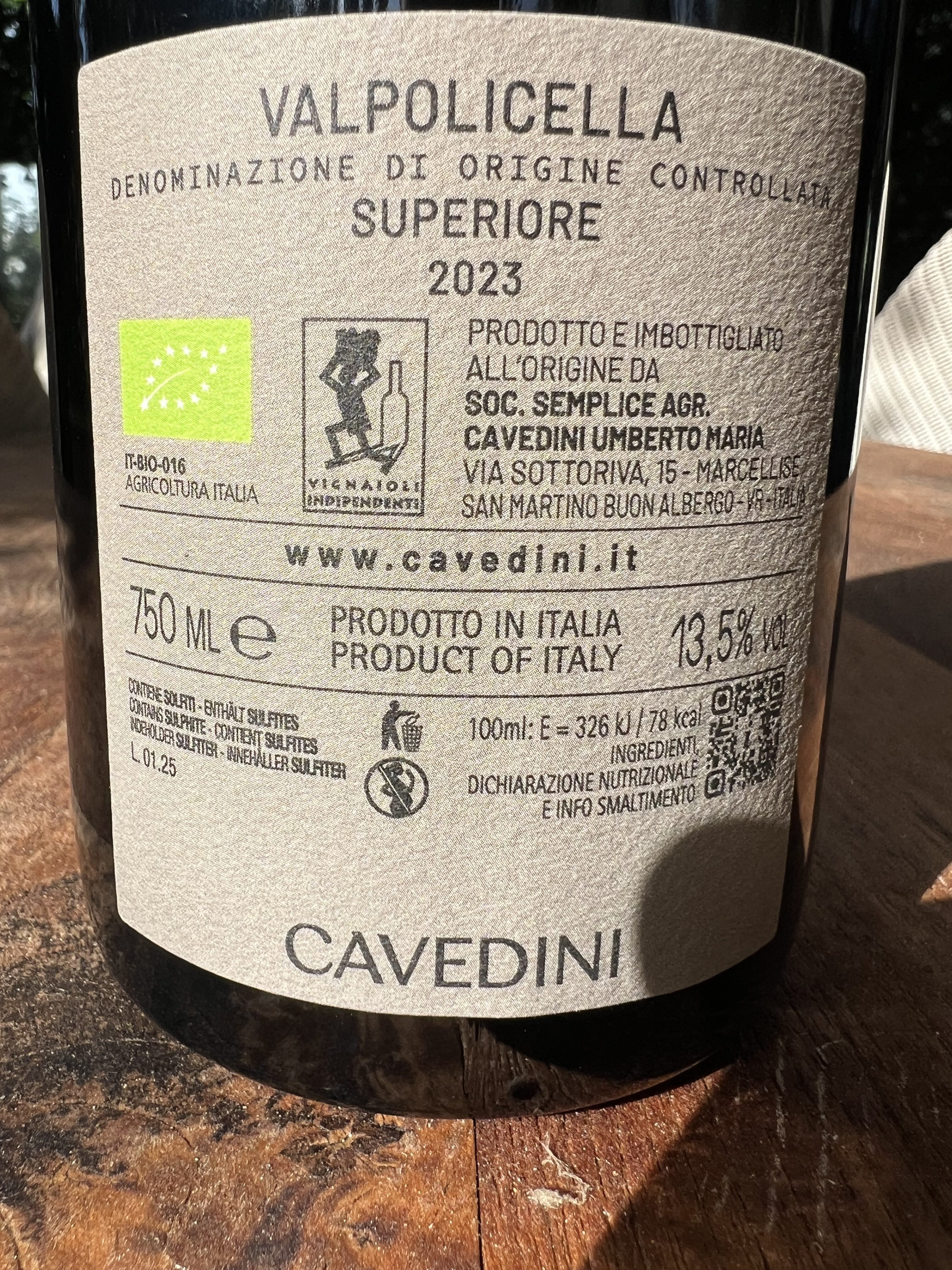 Cavedini Winery Valpolicella Superiore DOC - Image 2
